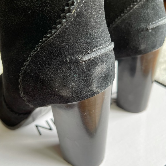 Nine West Quicksand Black Suede Ankle Boots - Picture 8 of 8